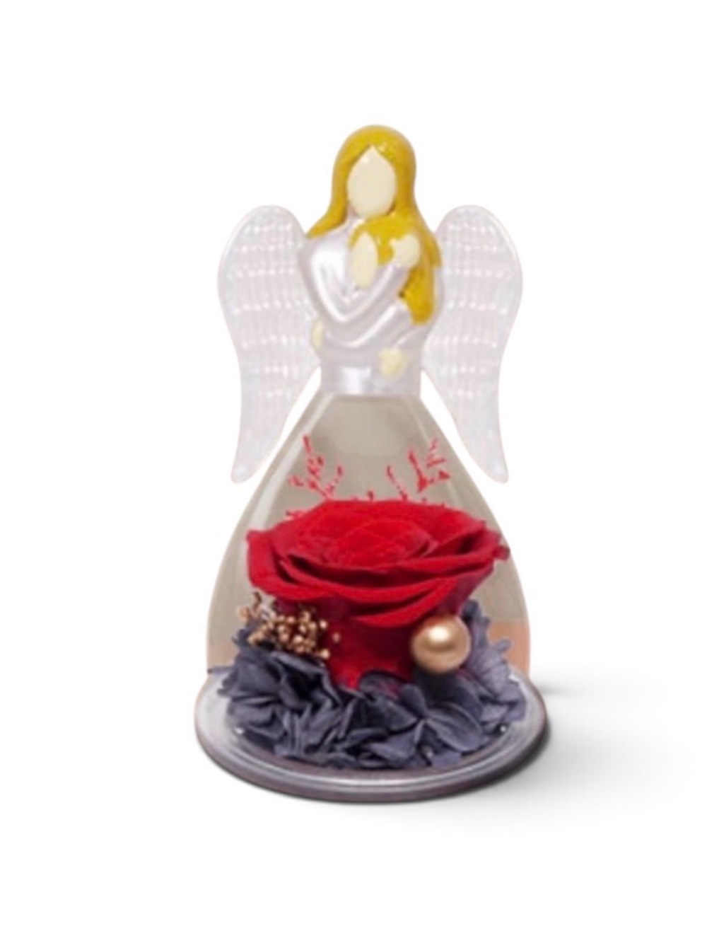 H20 Sunia Preserved Flower Gift for Mom, Forever RED Rose Daughter Gift NWT